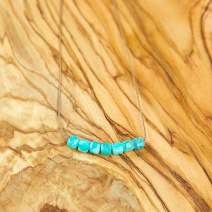 Simple Amazonite Bar Necklace ~ On Sale!
