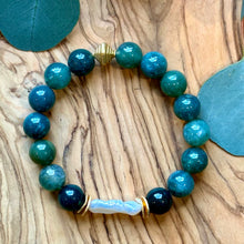 Load image into Gallery viewer, Biwa Pearl and Gemstone Bracelet