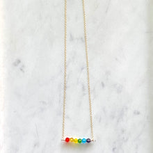Load image into Gallery viewer, Pride Rainbow Bar Necklace ~ On Sale!