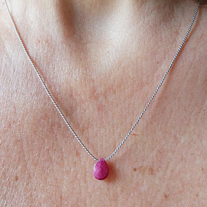 Simple Ruby Necklace