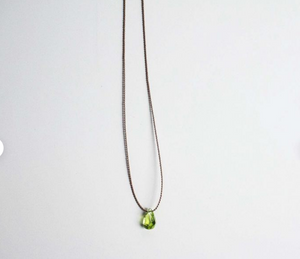 Simple Peridot Necklace