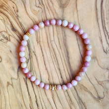Load image into Gallery viewer, Rhodonite and Gold Bracelet