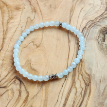 Load image into Gallery viewer, Mini Aquamarine Bracelet with Sterling Silver Beads