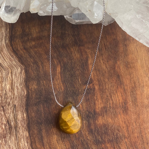 Simple Tiger Eye Necklace - Little Darlings Collection