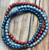 Red Jasper Mini Bracelet Set