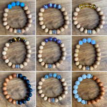 Load image into Gallery viewer, Howlite and Sandalwood Bracelet ~ On Sale!
