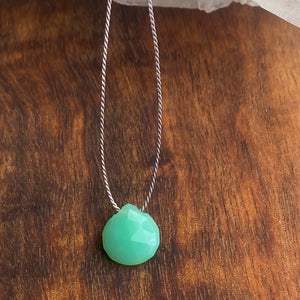 Large Chrysoprase Necklace - Little Darlings