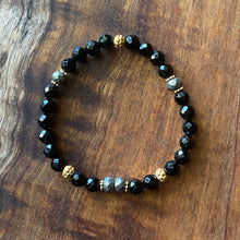 Load image into Gallery viewer, Onyx, Pearl &amp; Moonstone Bracelet Set