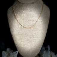 Gold Paperclip Necklace