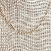 Load image into Gallery viewer, Gold Paperclip Necklace