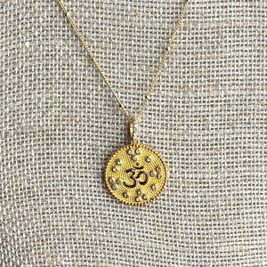 Gold 2025 ohm pendant
