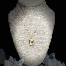 Load image into Gallery viewer, Gold And Diamond Lotus Flower Pendant Necklace