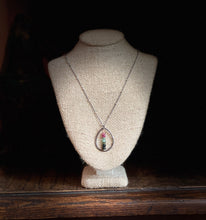 Load image into Gallery viewer, Multi-Color Tourmaline and Oxidized Silver Necklace
