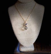 Golden Rutilated Quartz Drop Necklace
