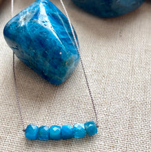Load image into Gallery viewer, Simple Apatite Bar Necklace