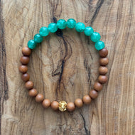 Petite Aventurine and Sandalwood Bracelet ~ On Sale!