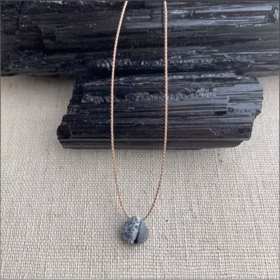 Simple Dendritic Opal Necklace
