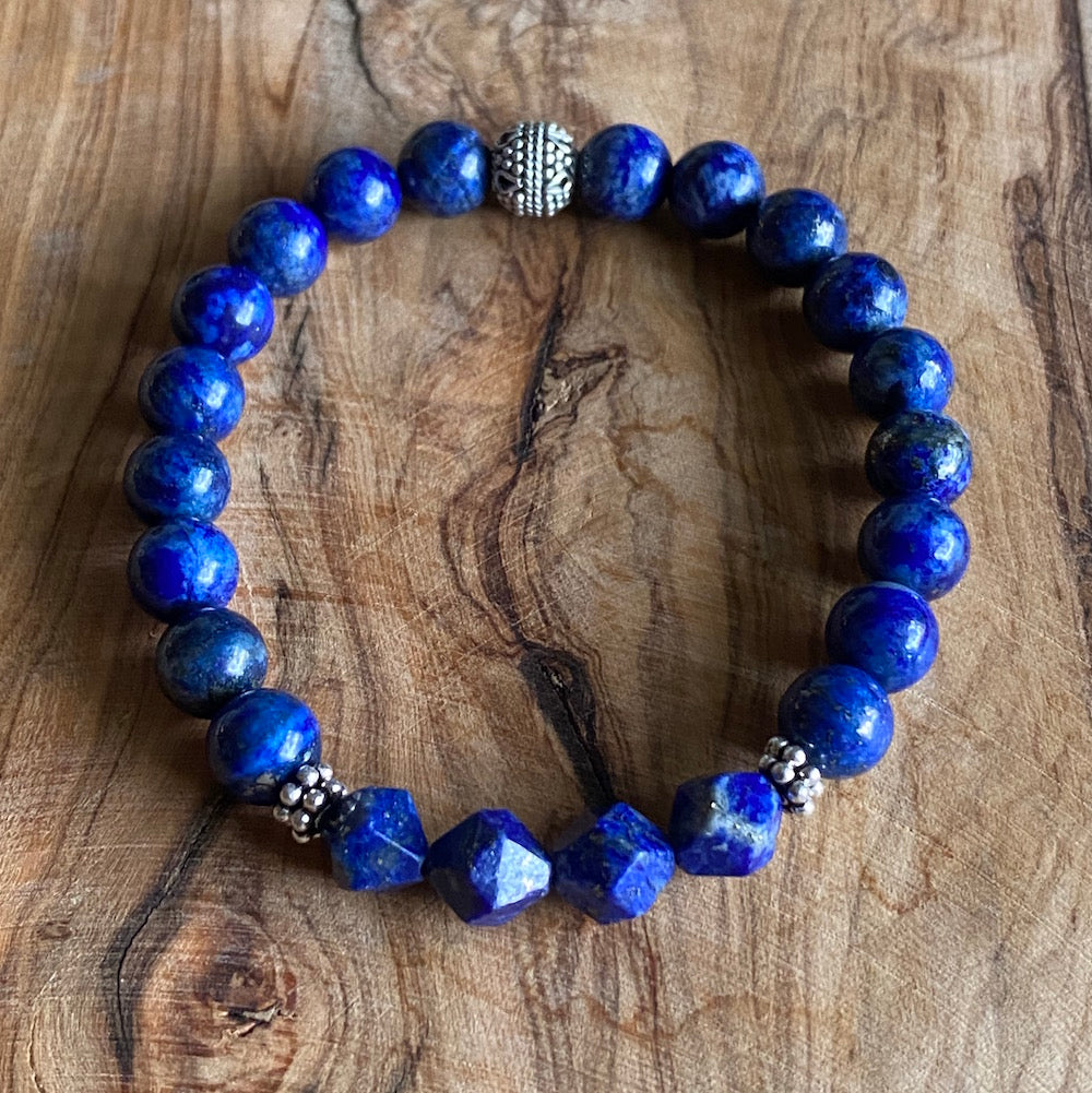 Lapis Lazuli Bracelet (8mm beads)