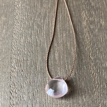 Load image into Gallery viewer, Simple Rose Quartz Necklace