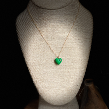 Load image into Gallery viewer, Enamel and Diamond Heart Necklace