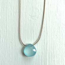 Load image into Gallery viewer, Aqua Chalcedony Simple Necklace
