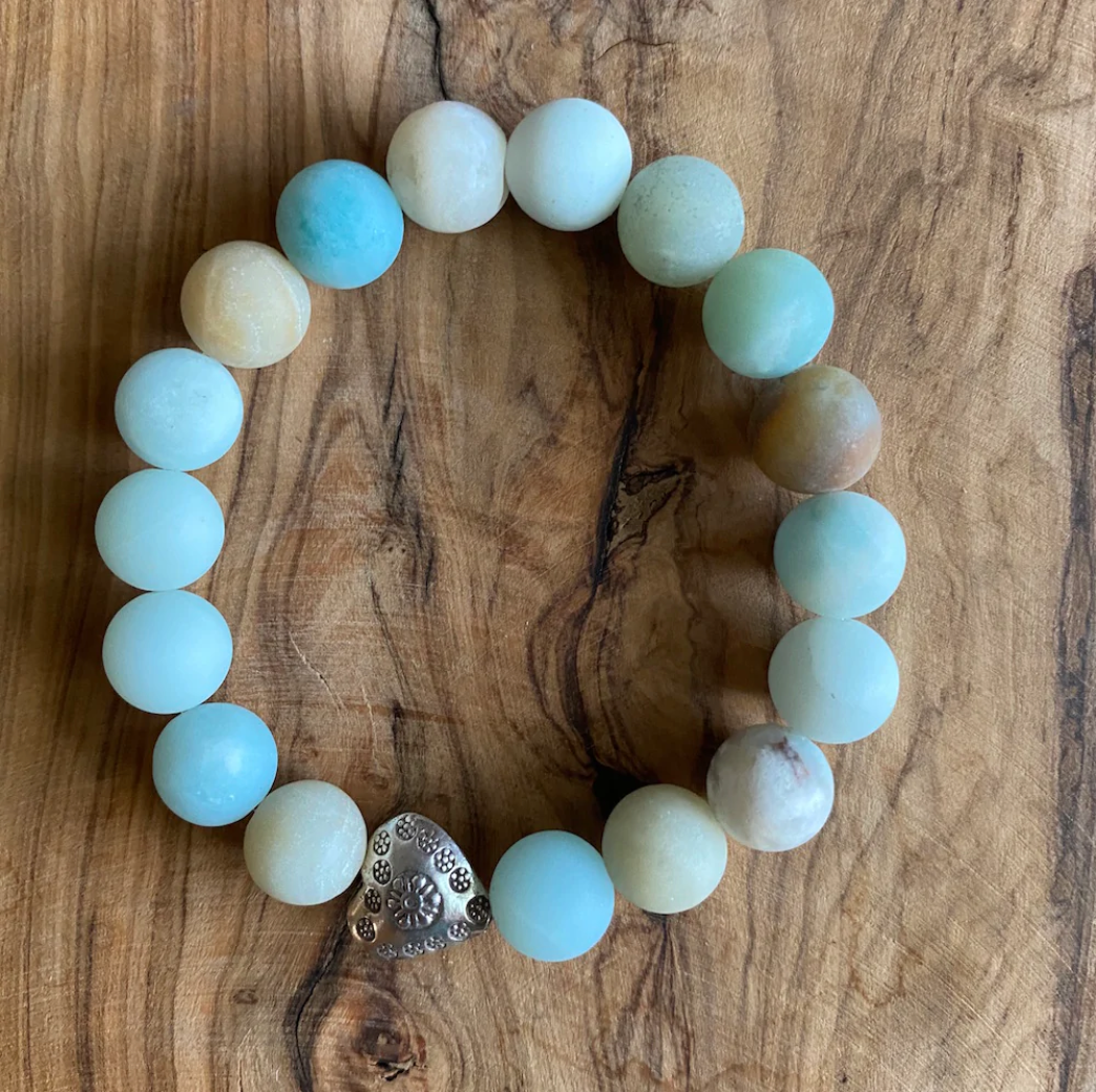 Buy Reiki Crystal Products Amazonite Bracelet AA Natural Crystal Stone 6 mm Bead  Bracelet Round Shape for Reiki Healing and Crystal Healing Stone (Color :  Green) at Amazon.in