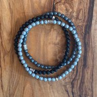Mini Hematite and Onyx Bracelet Set