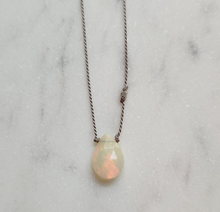 Load image into Gallery viewer, Simple Opal Necklace ~ BACK IN STOCK!