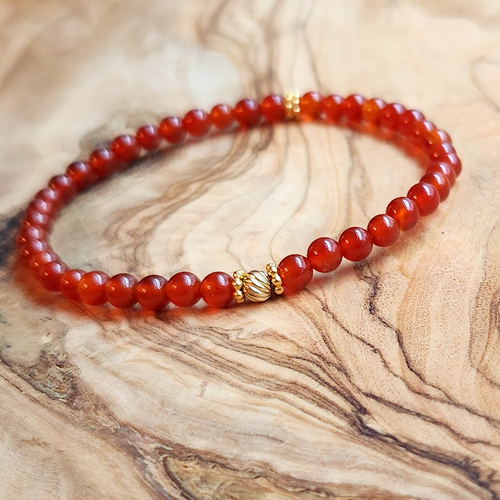 Black onyx and red coral beaded bracelet with eye pendant, It is an anxiety  relief healing protection spiritual calming power gift for women · NY6  Design