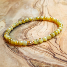 Load image into Gallery viewer, Mini Golden Tiger Eye and Gold Bracelet