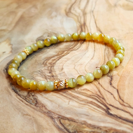 Mini Golden Tiger Eye and Gold Bracelet