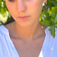 Dainty Diamond Pave Hamsa Necklace