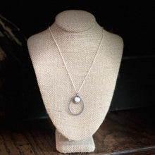 Load image into Gallery viewer, Simple Two-Tone Silver Disc Necklace ~ On Sale!