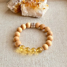 Load image into Gallery viewer, Citrine and Sandalwood Bracelet