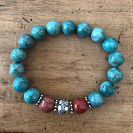 Bloodstone and Red Jasper Bracelet