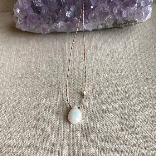 Simple Opal Necklace ~ BACK IN STOCK!